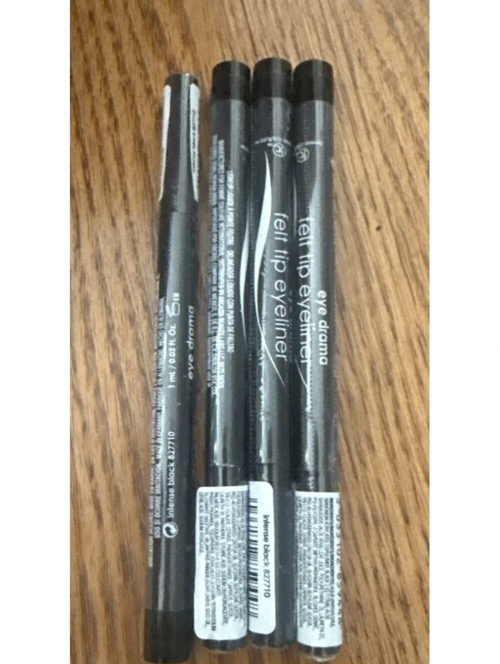 4 pk FEMME COUTURE Eye Drama Felt Tip Eyeliner 0.03 oz INTENSE BLACK 827710
